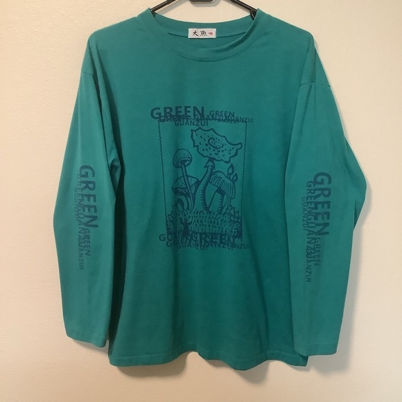 unbranded Other - Unbranded unisex long sleeves novelty mushroom tee